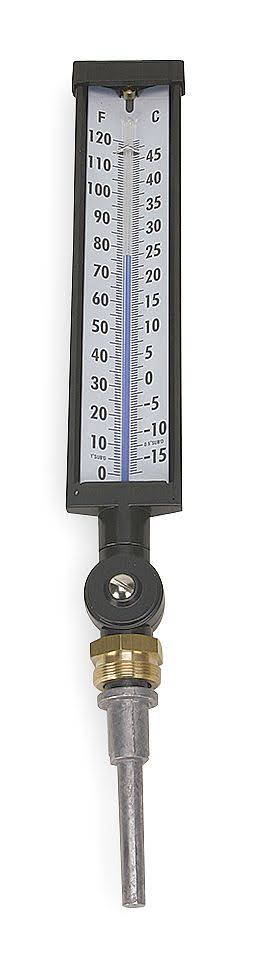 Select 4lzn7 Industrial Thermometer,0 To 120 F